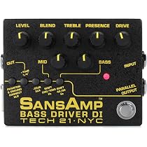 ベース TECH 21 SansAmp Bass D DI A0449 Tech 21 SansAmp Bass Driver DI V2 - Amplificador de Baixo, Estado